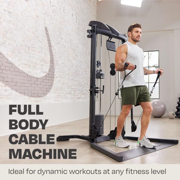 Centr Home Gym Functional Trainer - Multifunctional Cable Machine Home Gym System - Workout Weight Machine for Strength Training - Full Body Compact Exercise & Fitness Equipment Set - Image 7