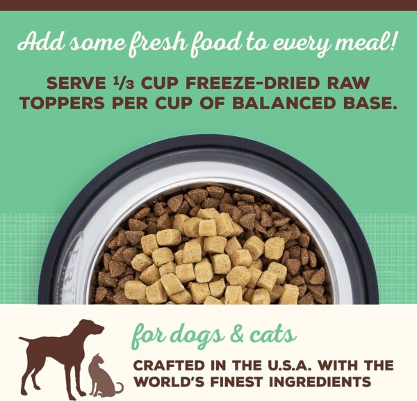 Primal Freeze Dried Raw Dog Food Topper & Cat Food Topper, Cupboard Cuts; Grain Free Meal Mixers with Probiotics, Also Use as Freeze Dried Dog Treats & Cat Treats (Chicken, 18 oz) - Image 8