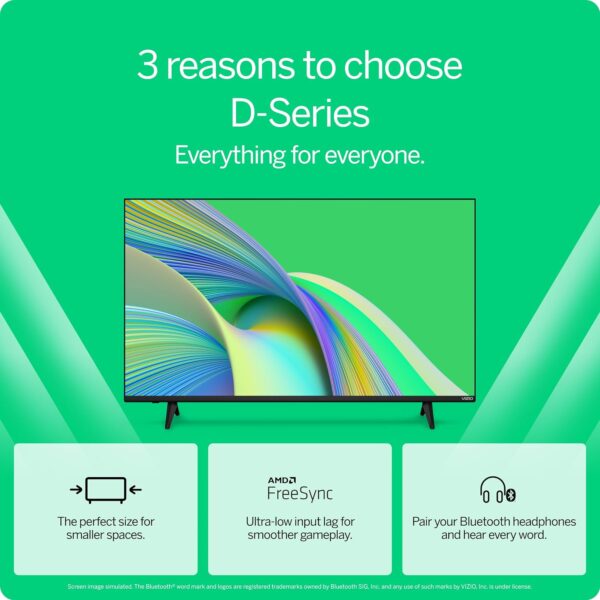 VIZIO 32-inch D-Series Full HD 1080p Smart TV with Apple AirPlay and Chromecast Built-in, Alexa Compatibility, D32fM-K01, 2023 Model - Image 4