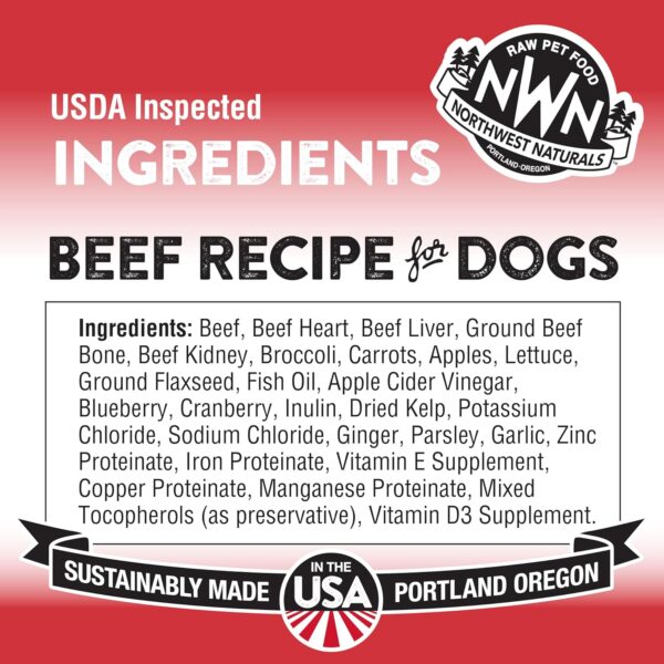 Northwest Naturals Freeze-Dried Beef Dog Food - Bite-Sized Nuggets - Healthy, Limited Ingredients, Human Grade Pet Food, All Natural - 12 Oz (Packaging May Vary) - Image 4