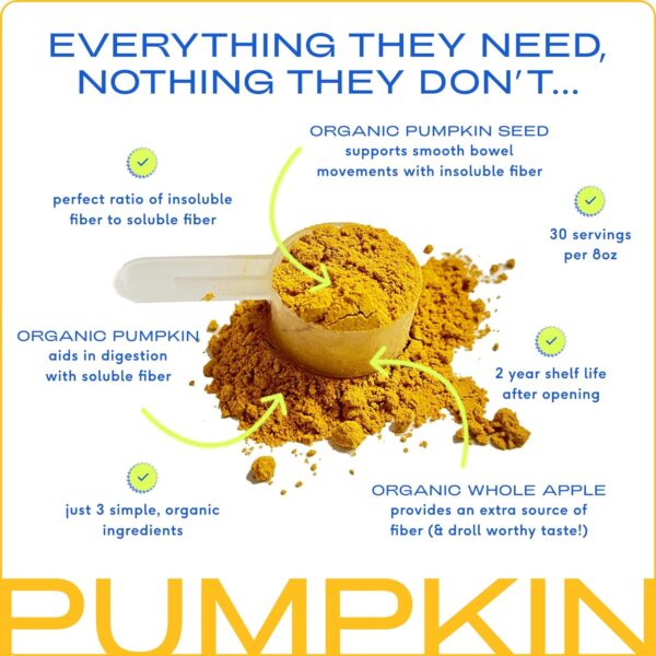 Native Pet Organic Pumpkin for Dogs (8 oz) - All-Natural, Organic Fiber for Dogs - Mix with Water to Create Delicious Pumpkin Puree - Prevent Waste with a Canned Pumpkin Alternative! (8 oz) - Image 4