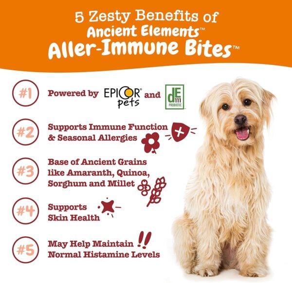 Zesty Paws Dog Allergy Relief - Anti Itch Supplement - Omega 3 Probiotics for Dogs - Salmon Oil Digestive Health - Soft Chews for Skin & Seasonal Allergies - with Epicor Pets - Bison - 90ct - Image 4