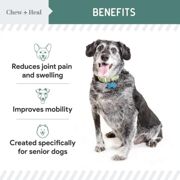 Glucosamine for Dogs Hip and Joint Supplement - 120 Soft Chews for Senior Dogs with Glucosamine, Chondroitin, MSM, Vitamin C, and Omegas - for Mobility, Cartilage, and Joint Health - Image 4