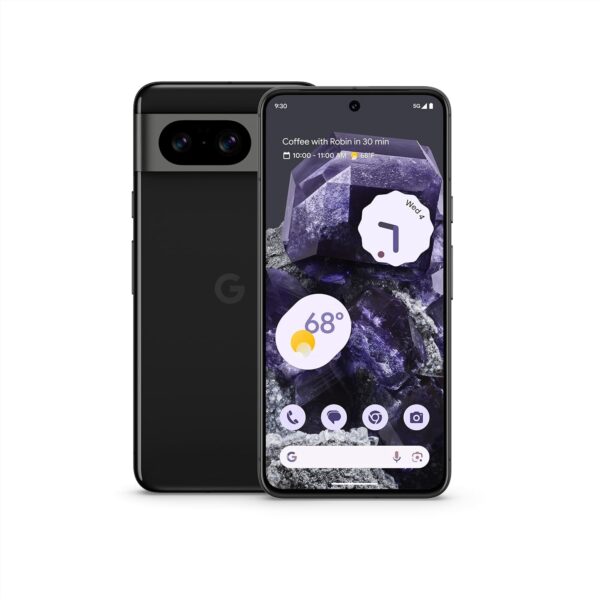 Google Pixel 8 - Unlocked Android Smartphone with Advanced Pixel Camera, 24-Hour Battery, and Powerful Security - Obsidian - 128 GB - Image 2