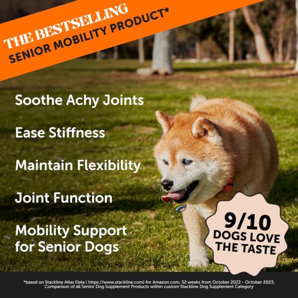 Pet Honesty Senior Hemp Mobility - Hip & Joint Supplement for Senior Dogs - Hemp Oil & Powder, Glucosamine, Collagen, Green Lipped Mussel, Support Mobility, Helps with Occasional Discomfort - (180 ct) - Image 3