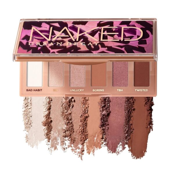 URBAN DECAY Naked Sin Mini Eyeshadow Palette - 6 Blush-Toned Neutral Shades - Richly Pigmented & Ultra Blendable Mattes and High-Shine Shimmers - Up to 12 Hour Wear - Perfect for Travel - Image 2