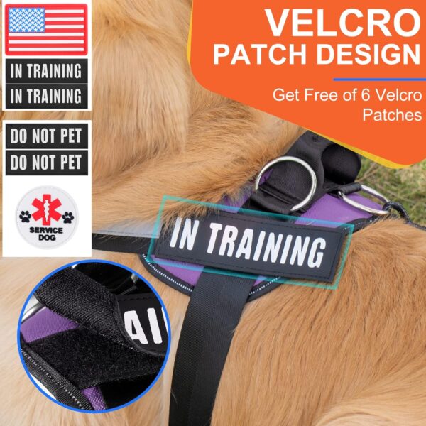 Essential Dog Harness, No Pull Pet Harness with 3 Side Rings for Leash Placement, No Choke, Reflective, Adjustable Pet Vest, Easy On-Off & Improved Control Handle, Training, Walking, Running - Image 3