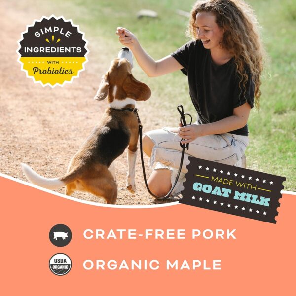 Primal Freeze Dried Dog Treats; Pork & Maple Dog Treats with Goat Milk for Dogs, You Maple My Day, Grain Free Training Treats for Dogs with Probiotics, 2 oz - Image 4