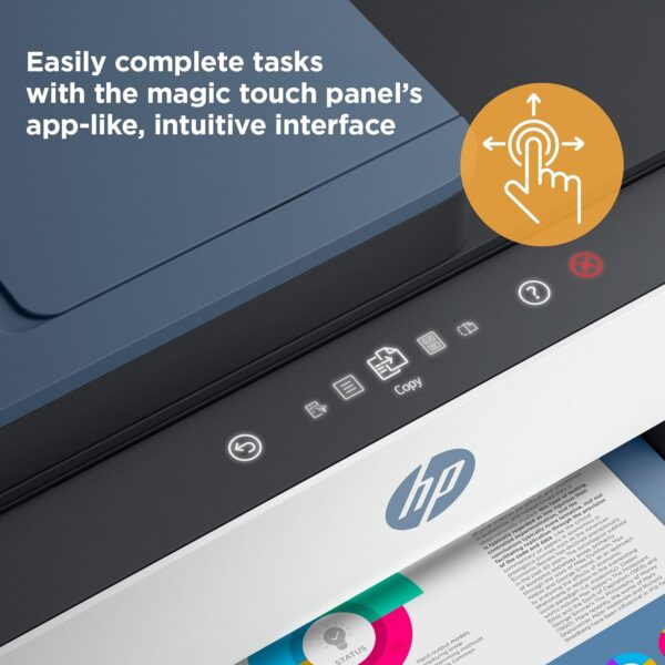 HP Smart -Tank 7602 Wireless Cartridge-free all in one printer, up to 2 years of ink included, mobile print, scan, copy, fax, auto doc feeder, featuring an app-like magic touch panel (28B98A) - Image 13