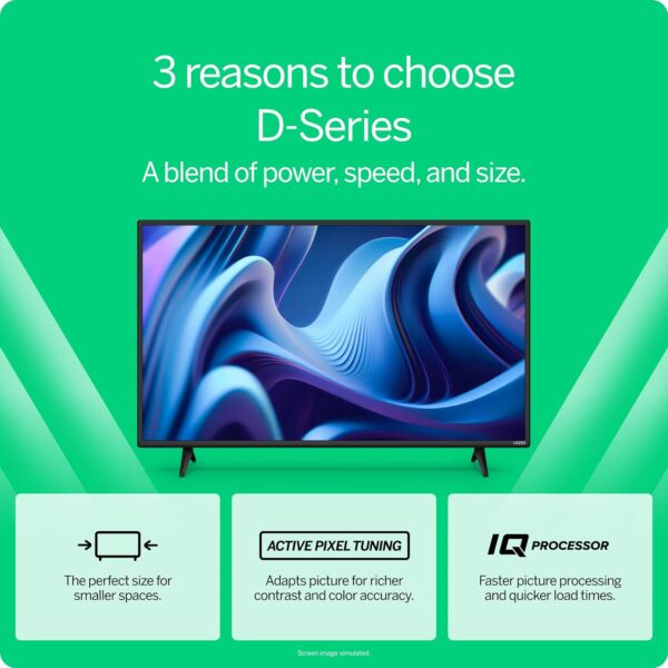 VIZIO 32 inch D-Series HD 720p Smart TV with Apple AirPlay and Chromecast Built-in, Alexa Compatibility, D32h-J, 2022 Model - Image 4