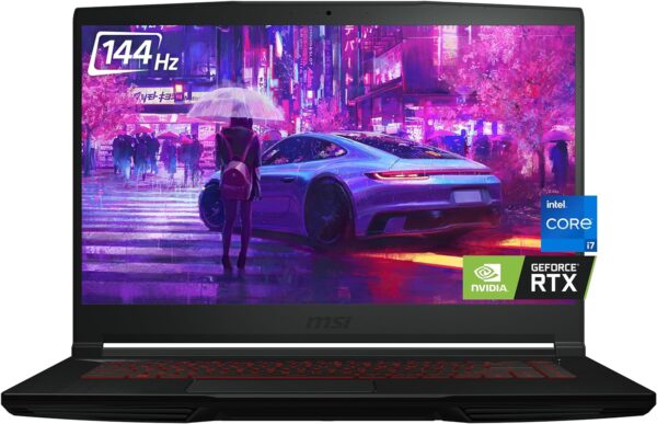 MSI Thin GF63 15.6" FHD Gaming Laptop, 144Hz, Intel Core i7-12650H(Beat i5-13420H), NVIDIA GeForce RTX 4060, 32GB RAM, 1TB NVMe SSD, WiFi 6, Backlit Keyboard, HDMI, RJ-45, Win 11, CUE Accessories - Image 2