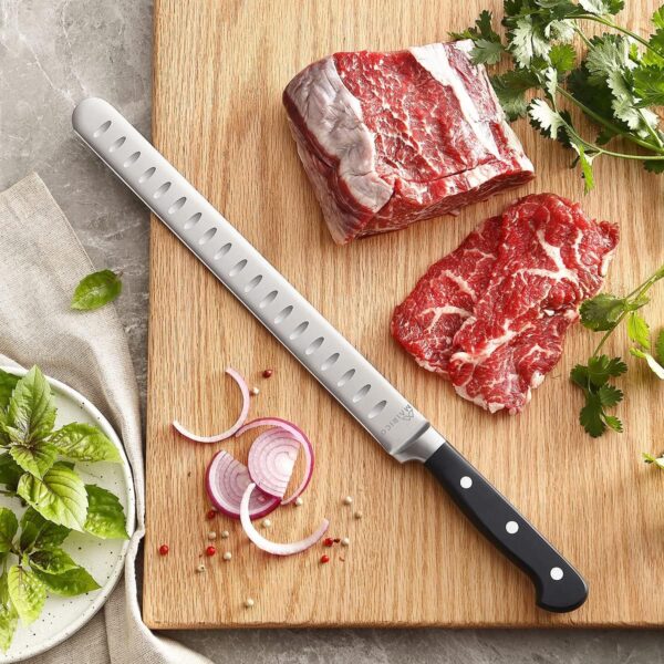 MAIRICO Brisket Slicing Knife - Ultra Sharp Premium 11-inch Stainless Steel Carving Knife for Slicing Roasts, Meats, Fruits and Vegetables - Image 6