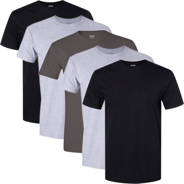 Gildan Mens Crew T-Shirts - Image 2