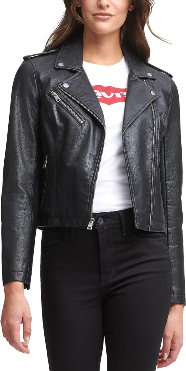 Levi's Women's The Classic Faux Leather Moto Jacket (Regular & Plus Size) - Image 2