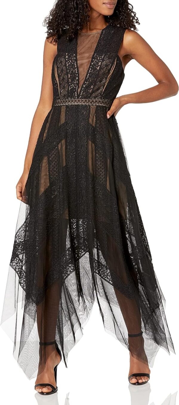 BCBGMAXAZRIA Women's Flowy Lace Cocktail Dress - Image 2