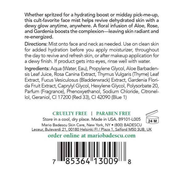 Mario Badescu Facial Spray Aloe, Rose Water and Chamomile - Lavender Duo for Face, Neck or Hair, Cooling and Hydrating Face Mist for All Skin Types, Dewy Finish - Image 4