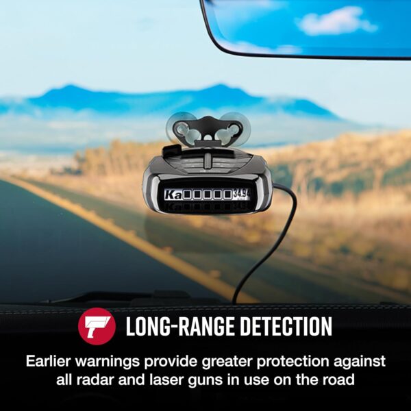 Cobra RAD 480i Laser Radar Detector – Long Range Detection, Bluetooth, Drive Smarter® App, LaserEye Front and Rear Detection, Digital Signal Processing, Black - Image 4