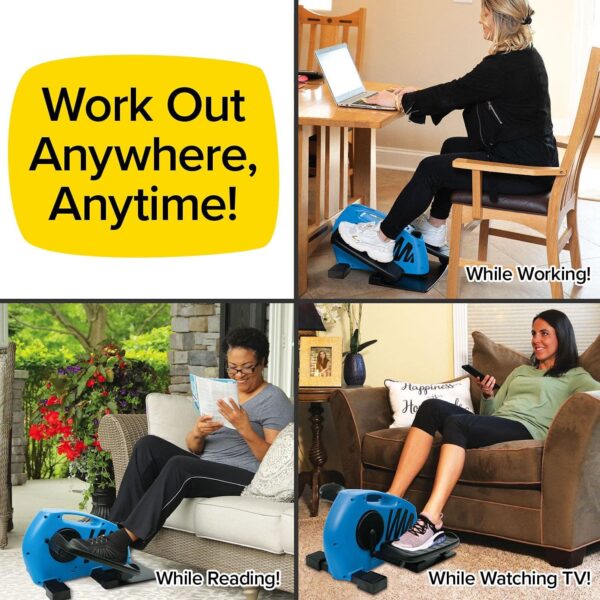 As Seen On TV BluTiger Seated Elliptical Machine - Burn Calories While Working, Reading & Watching TV - Large Pedals - Digital Display - Easily Assembles in Minutes - All Fitness Levels - Image 3