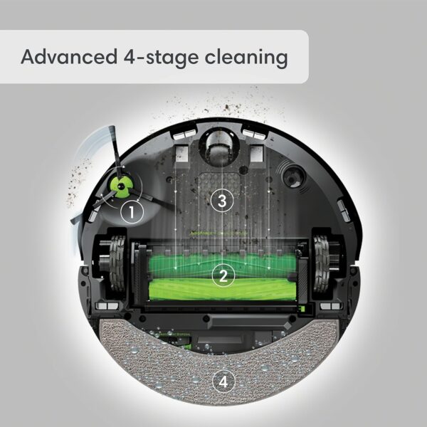 iRobot Roomba Combo j9+ Self-Emptying & Auto-Fill Robot Vacuum & Mop – Multi-Functional Base Refills Bin and Empties Itself, Vacuums and Mops Without Needing to Avoid Carpets, Avoids Obstacles​ - Image 11