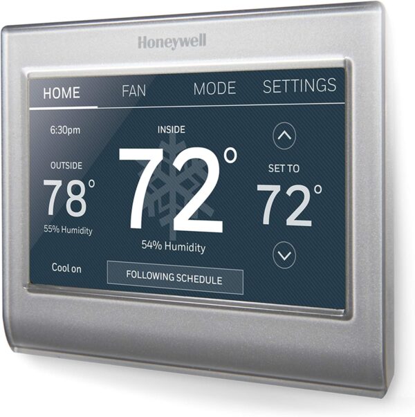 Honeywell Home RTH9585WF1004 Wi-Fi Smart Color Thermostat, 7 Day Programmable, Touch Screen, Energy Star, Alexa Ready (Renewed) - Image 2