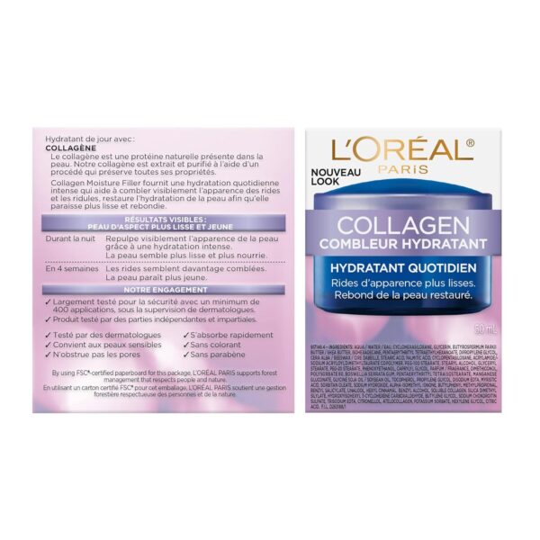 L’Oréal Paris Collagen Daily Face Moisturizer, Reduce Wrinkles, Face Cream 1.7 oz - Image 11