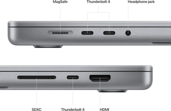 Apple 2023 MacBook Pro Laptop M2 Pro chip with 12‑core CPU and 19‑core GPU: 16.2-inch Liquid Retina XDR Display, 16GB Unified Memory, 512GB SSD Storage. Works with iPhone/iPad; Space Gray - Image 5