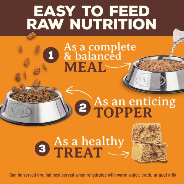 Primal Freeze Dried Dog Food Nuggets, Beef; Complete & Balanced Meal; Also Use as Topper or Treat; Premium, Healthy, Grain Free, High Protein Raw Dog Food, 14 oz - Image 4