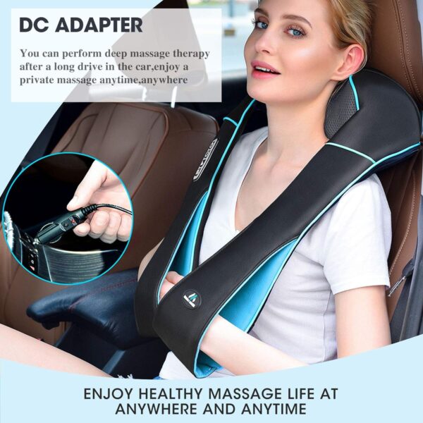 MagicMakers Neck Massager with Heat - Electric Shiatsu Deep Kneading Back Massage for Neck Pain, Shoulder, Waist, Relax Gift for Her/Him/Women/Men/Dad/Mom/Christmas/Mothers Day/Fathers Gifts - Image 7