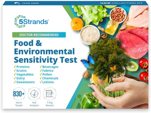 5Strands Food & Environmental Sensitivity Test for Adults & Children, 855+ Items Tested, Kids Intolerance Testing Kit, at-Home Hair Analysis, Results in 5 Days - Image 2