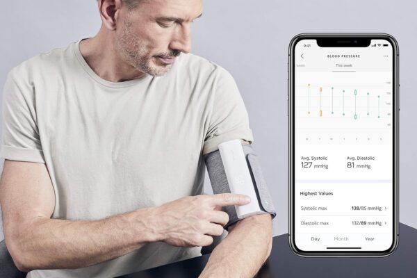 Withings BPM Connect - Digital Blood Pressure Cuff & Heart Rate Monitor - Blood Pressure Machine Arm Cuff, FDA Cleared, FSA/HSA Eligible, IOS & Android - Image 4