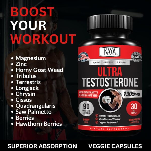 Kaya Naturals Ultra Testosterone Booster 90 Count - Image 6