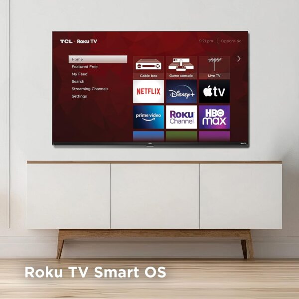 TCL 32-Inch Class S3 1080p LED Smart TV with Roku TV (32S350R, 2023 Model), Compatible with Alexa, Google Assistant, and Apple HomeKit Compatibility, Streaming FHD Television,Black - Image 9