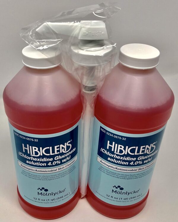 Hibiclens Antimicrobial Skin Liquid Soap,32 Fluid Ounce (Pack of 2) with Pump - Image 3