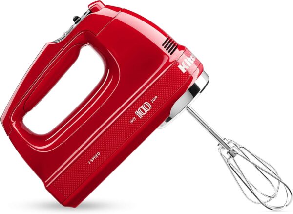 KitchenAid KHM7210QHSD 100 Year Limited Edition Queen of Hearts Hand Mixer, 7 Speed, Passion Red (Renewed) - Image 2