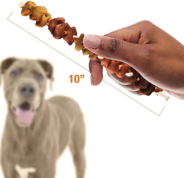 Good 'n' Fun Triple Flavor Colossal Kabobs, 3 Count, Treat Extra-Large Dogs to Long-Lasting Rawhide Chews - Image 9