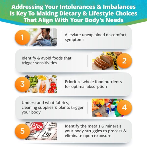 5Strands Food & Environmental Intolerances, Deficiency Test, 998 Items Tested, Includes 4 Tests - Food Intolerance, Environment Sensitivity, Nutrition & Metals Imbalance Test, Results in 5 Days - Image 6