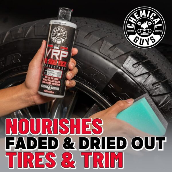 Chemical Guys TVD_107_16 VRP Vinyl, Rubber and Plastic Non-Greasy Dry-to-the-Touch Long Lasting Super Shine Dressing for Tires, Trim and More, Safe for Cars, Trucks, SUVs, RVs & More, 16 fl oz - Image 10