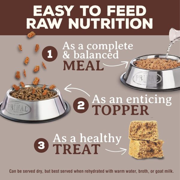 Primal Freeze Dried Dog Food Nuggets, Venison; Complete & Balanced Meal; Also Use as Topper or Treat; Premium, Healthy, Grain Free, High Protein Raw Dog Food, 14 oz - Image 4