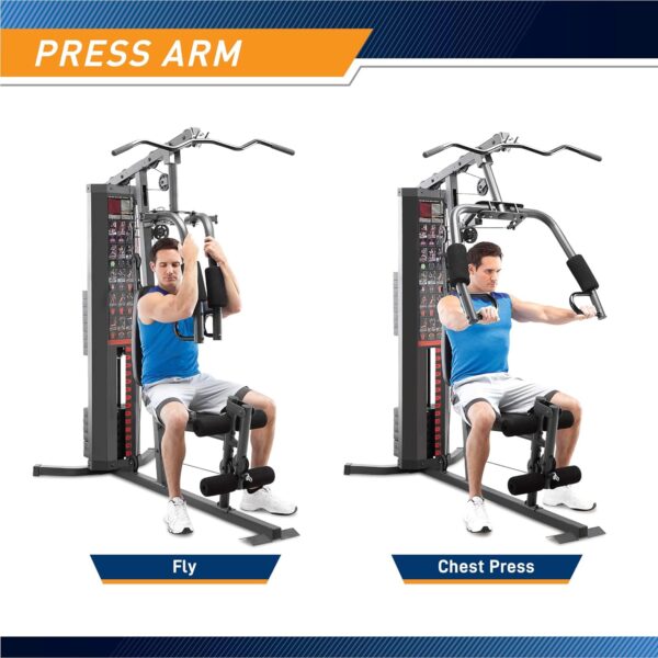 Marcy Multifunction Steel Home Gym 150lb Weight Stack Machine - Image 5