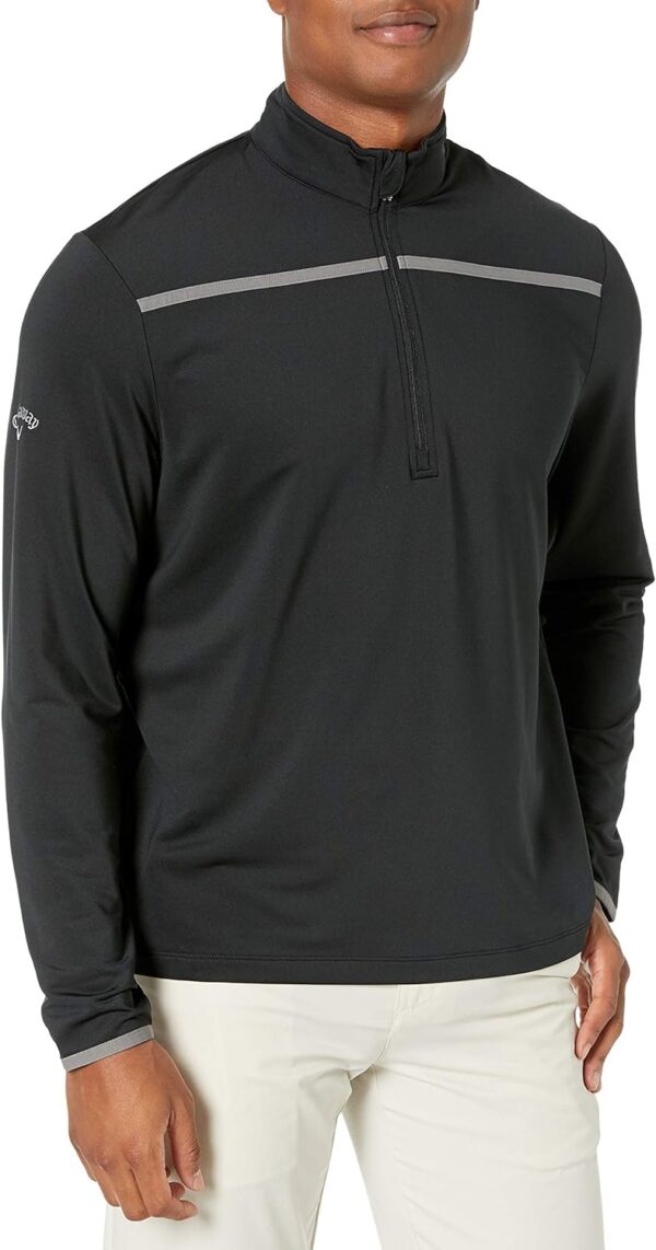 Callaway Men's Weather Series ¼ Zip Mock Neck Pullover for Men, Extended Sizes, Men’s Performance Apparel - Image 2