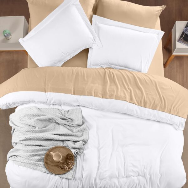 Utopia Bedding Duvet Cover Queen Size Set - 1 Duvet Cover with 2 Pillow Shams - 3 Pieces Comforter Cover with Zipper Closure - Ultra Soft Brushed Microfiber, 90 X 90 Inches (Queen, White) - Image 6