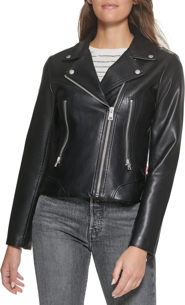 Levi's Women's Vegan Leather 538 Moto Jacket (Regular & Plus Size) - Image 2