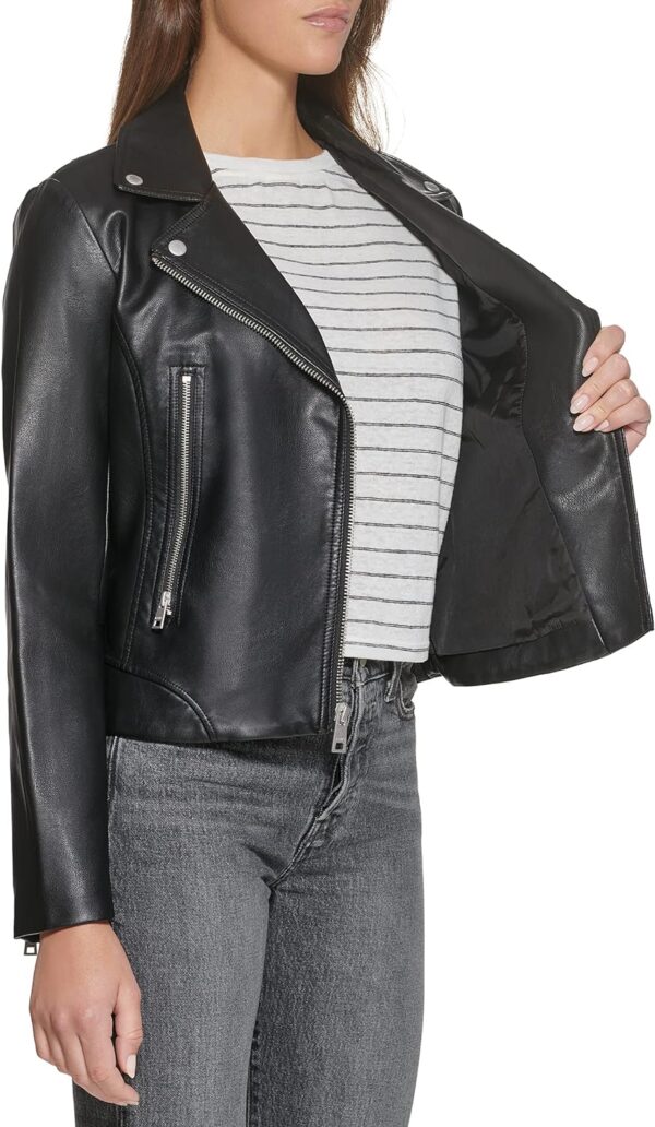 Levi's Women's Vegan Leather 538 Moto Jacket (Regular & Plus Size) - Image 4