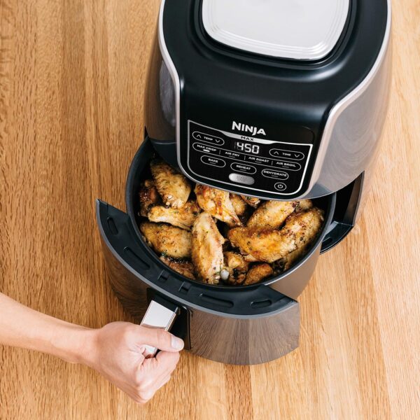 Ninja AF161 Max XL Air Fryer that Cooks, Crisps, Roasts, Bakes, Reheats and Dehydrates, with 5.5 Quart Capacity, and a High Gloss Finish, Grey - Image 10