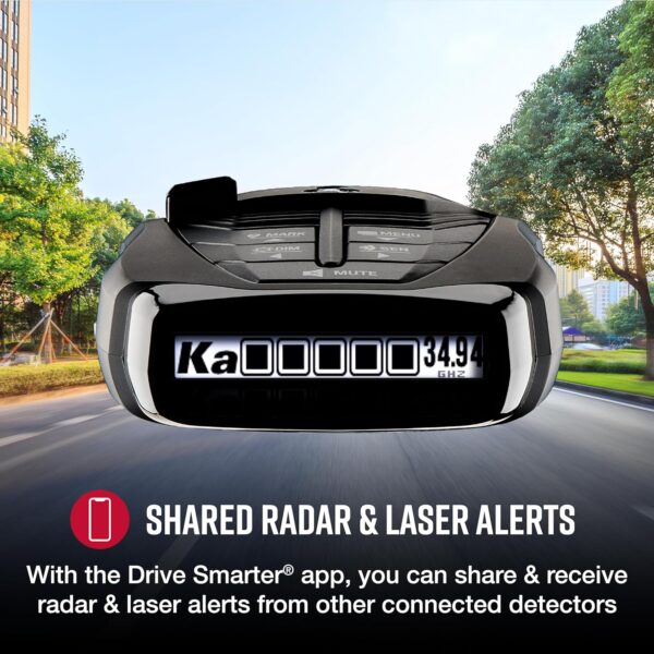 Cobra RAD 480i Laser Radar Detector – Long Range Detection, Bluetooth, Drive Smarter® App, LaserEye Front and Rear Detection, Digital Signal Processing, Black - Image 6