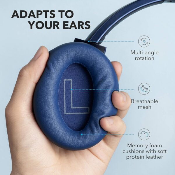 Soundcore Anker Life Q20 Hybrid Active Noise Cancelling Headphones (Blue) - Image 7