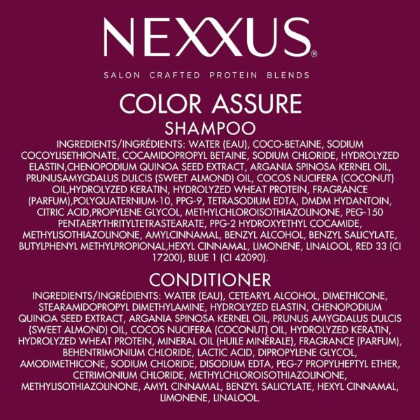 Nexxus Color Assure Shampoo And Conditioner For Color Treated Hair Color Assure Collection Enhance Hair Color For Up To 40 Washes 13.5oz 2 Count - Image 10