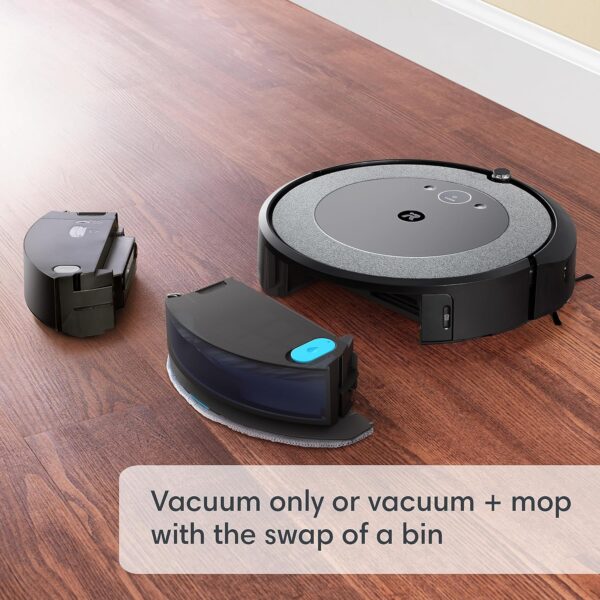 iRobot Roomba Combo i5+ Self-Emptying Robot Vacuum and Mop, Clean by Room with Smart Mapping, Empties Itself for Up to 60 Days, Works with Alexa, Personalized Cleaning OS - Image 3