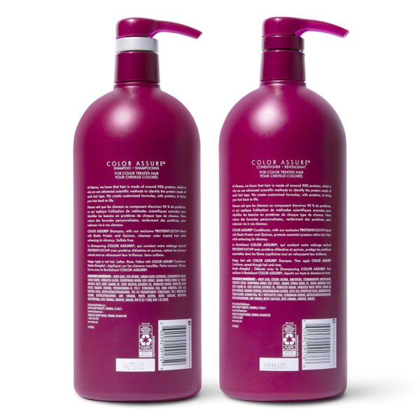 Nexxus Color Assure Shampoo and Conditioner Color Assure 2 Count for Color Treated Hair Enhance Color Vibrancy for Up to 40 Washes 33.8 Fl.oz - Image 3