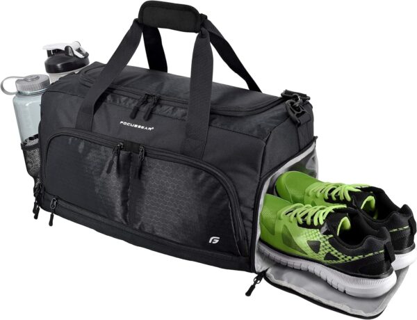 Ultimate Gym Bag 2.0: The Durable Crowdsource Designed Duffel Bag with 10 Optimal Compartments Including Water Resistant Pouch - Image 2